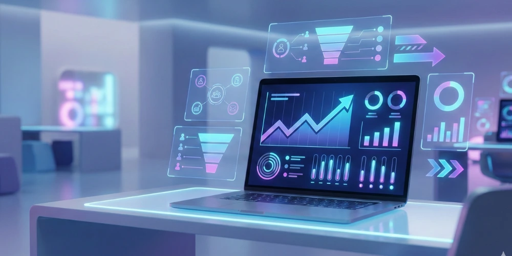 paid marketing PPC advertising dashboard showing campaign performance analytics